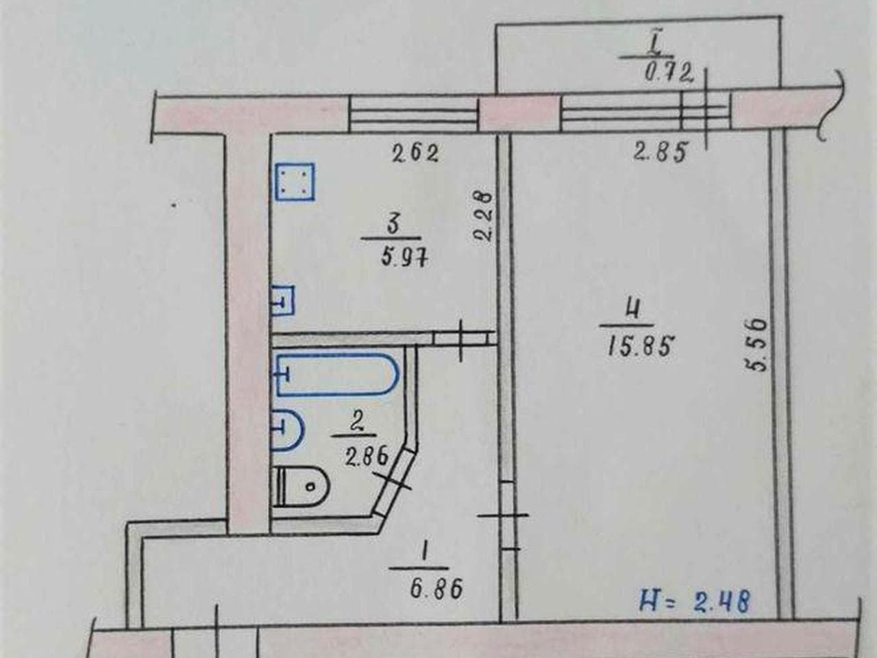Продається 1-но кімнатна квартира