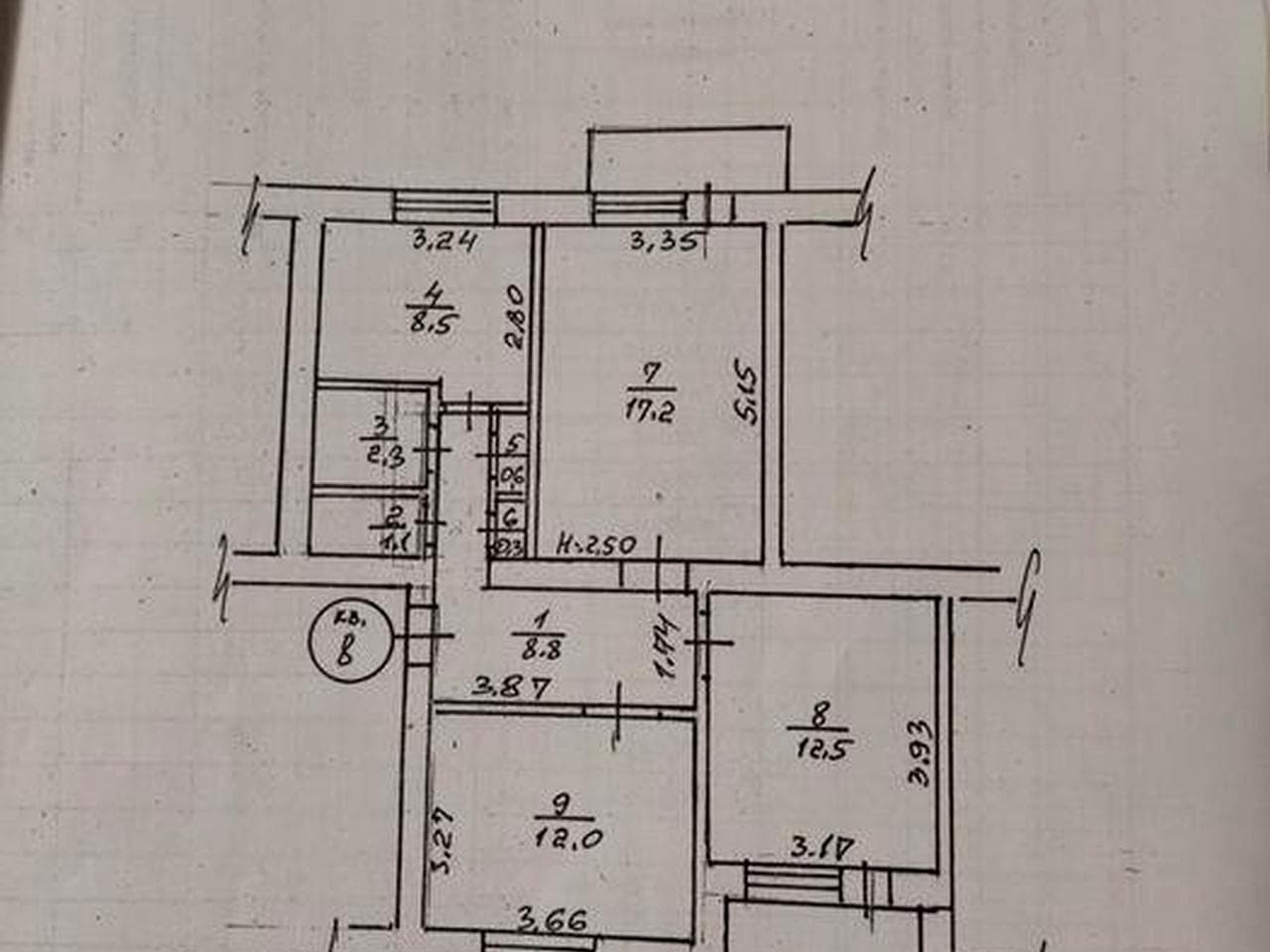 Продається 3-х кімнатна квартира