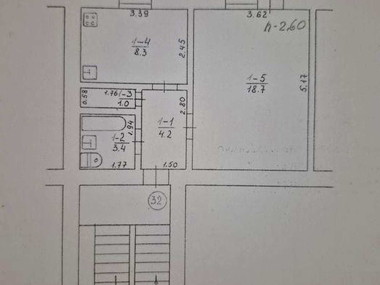 Продам квартиру 1 кімнату в центрі міста