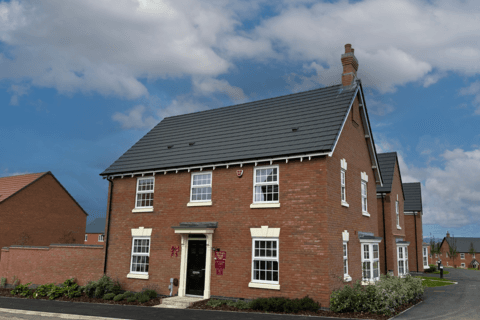 Detached house - Plot 671, The Bicton Georgian 4th Edition at Thorpebury In the Limes, Thorpebury, 2 Limetree Way LE7
