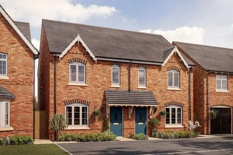 Semi-detached house - Plot 111, The Carnel VE 5th Edition at The Burrows, The Burrows, Dee Way LE19