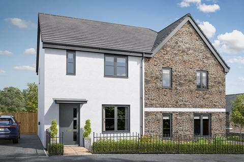 Semi-detached house - Plot 102, The Addlebrough at Saltram Meadow, Encombe Street, Plymstock PL9