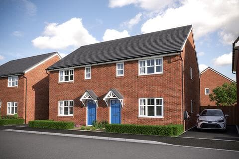 Semi-detached house - Plot 451, The Landon at Clover View, Boulton Moor, Derby, Clover View DE24