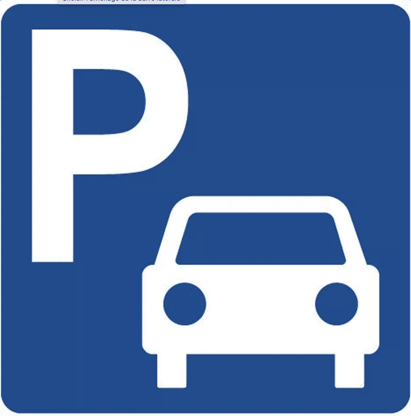 Place de parking privative avec stop car