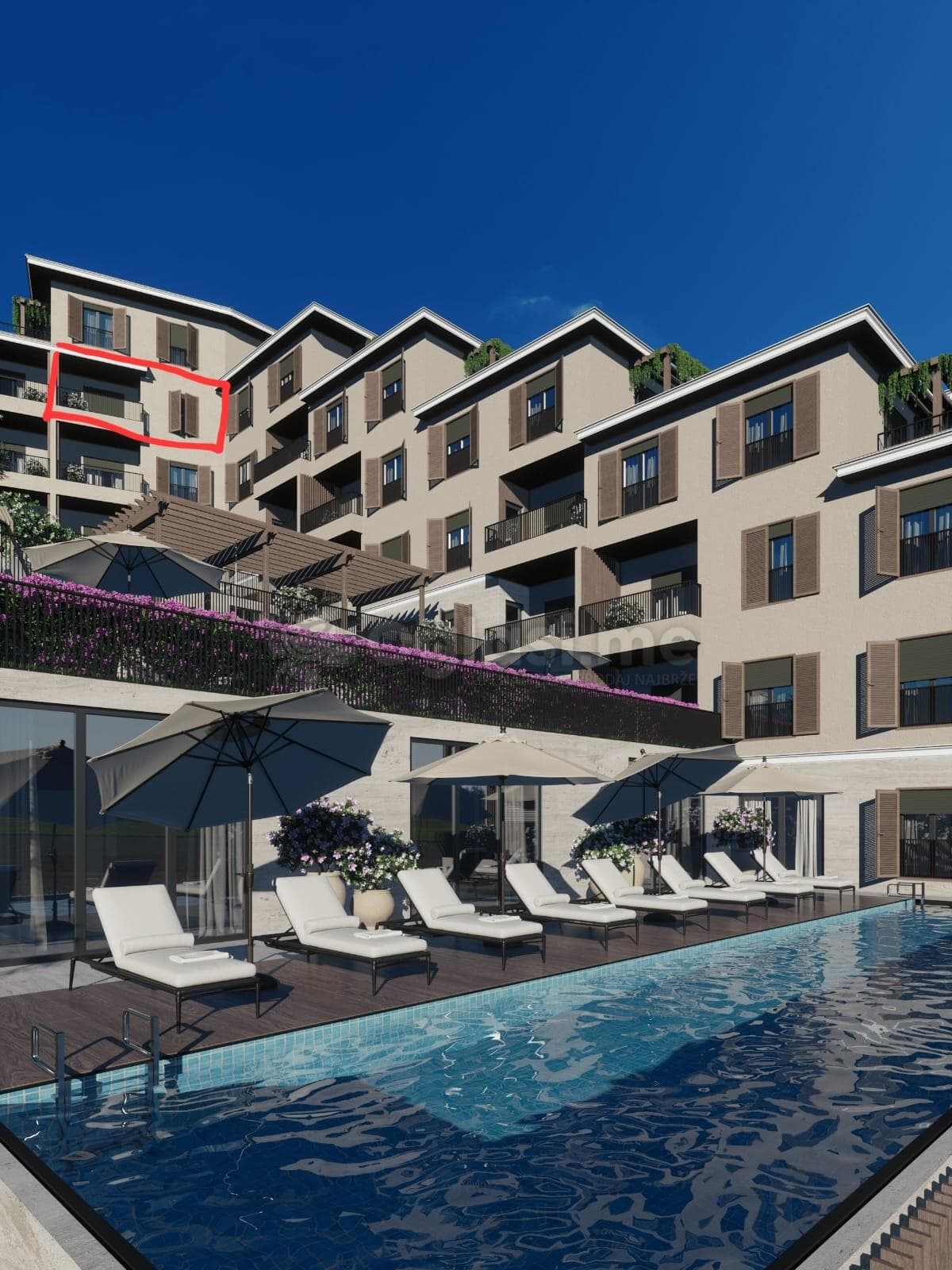 Jednosoban stan 40m2 - Budva - Bečići