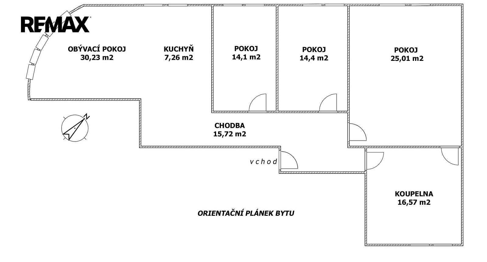 4 rooms, 123.0 m² in Kladno