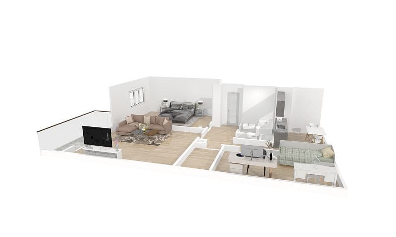 3 rooms, 79.0 m² in Plzen
