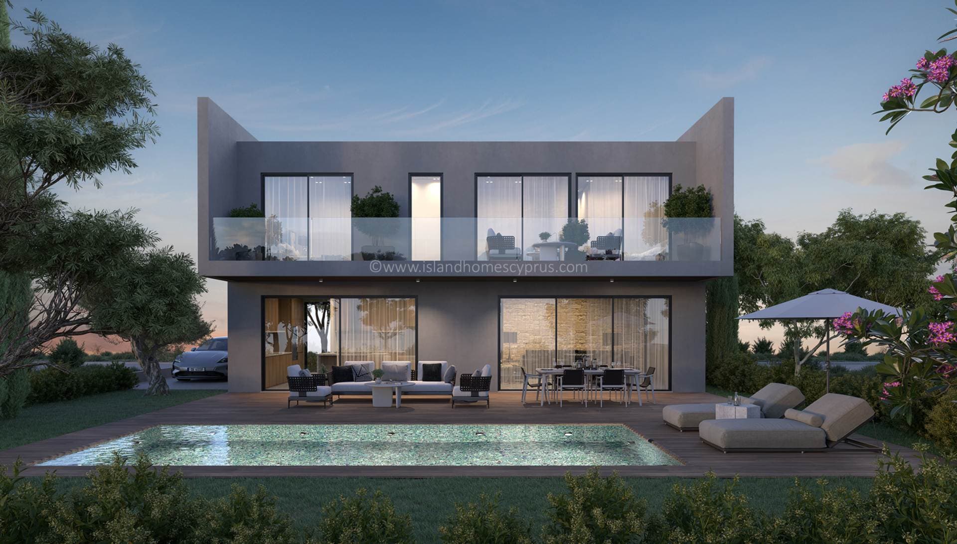 3 bedroom, 3 bathroom, 1 WC, detached NEW BUILD villa with 313m2 plot located just 520m from the beach in Kapparis - AIK104DP