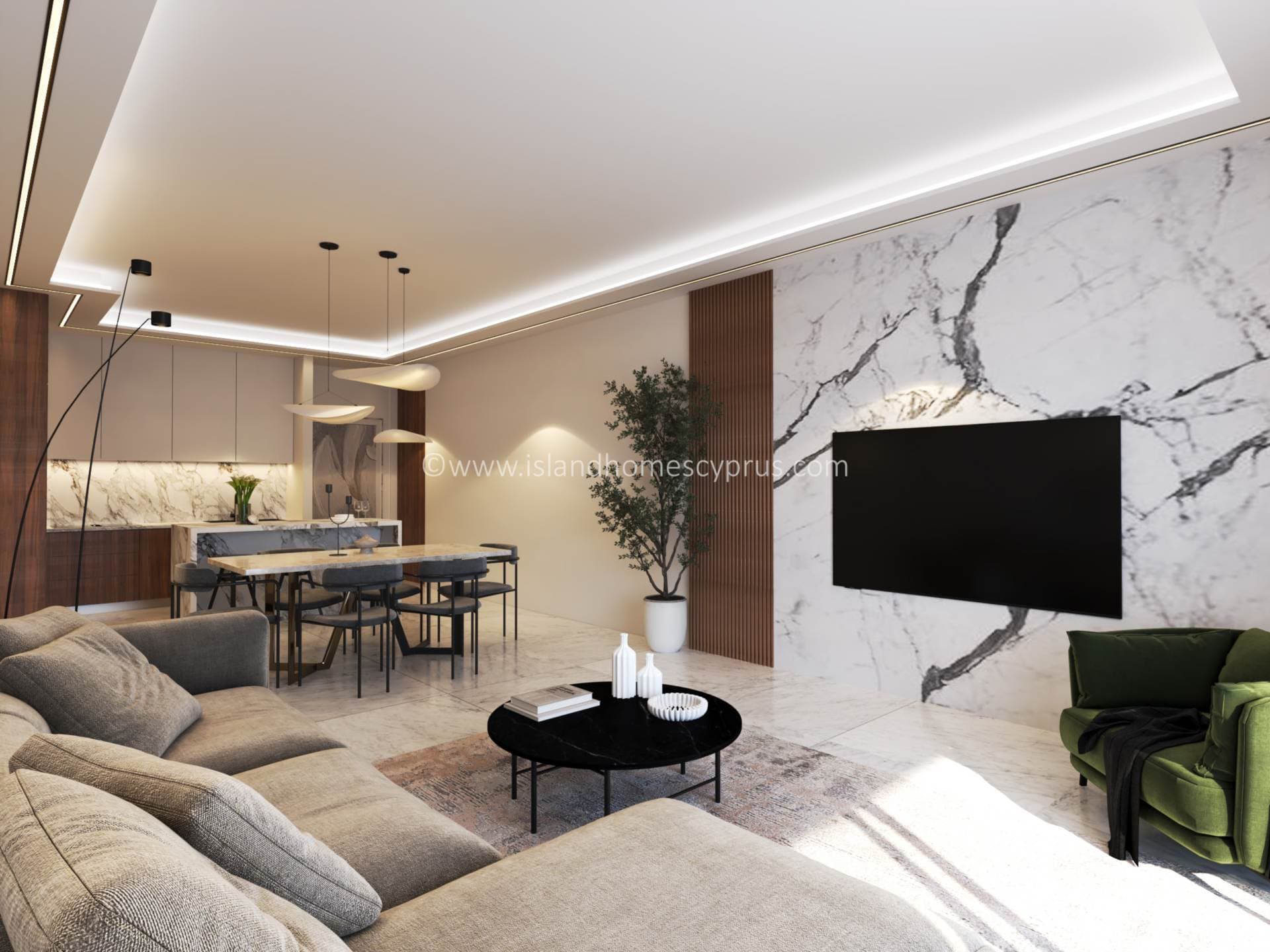 1 bedroom, first floor NEW BUILD apartment with a 20m2 covered veranda, located in the popular village of Liopetri - TAL101DP