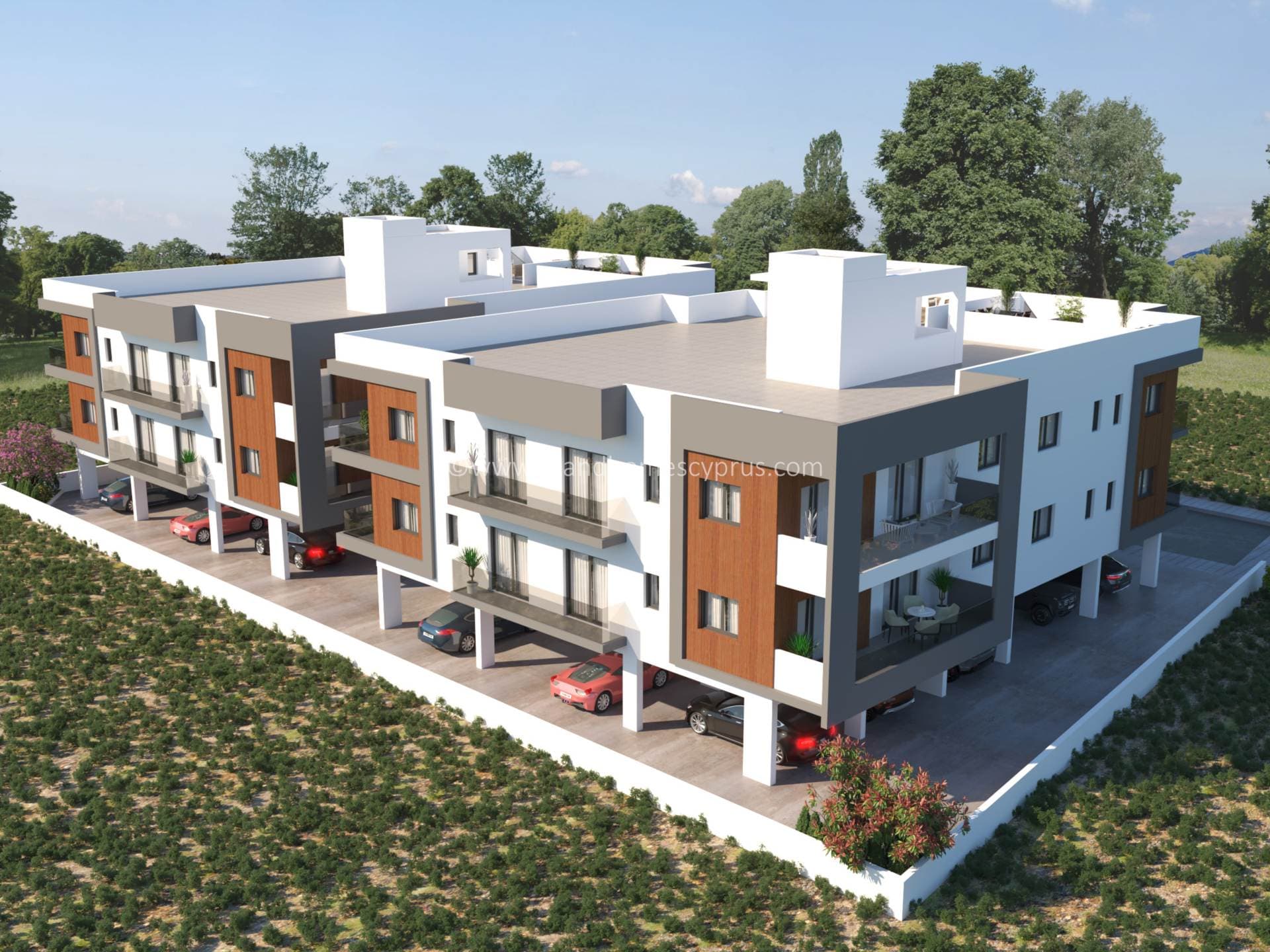 2 bedroom, 1 bathroom, 1 WC, second floor NEW BUILD apartment with a 19m2 covered veranda, located in the popular village of Liopetri - TAL102DP