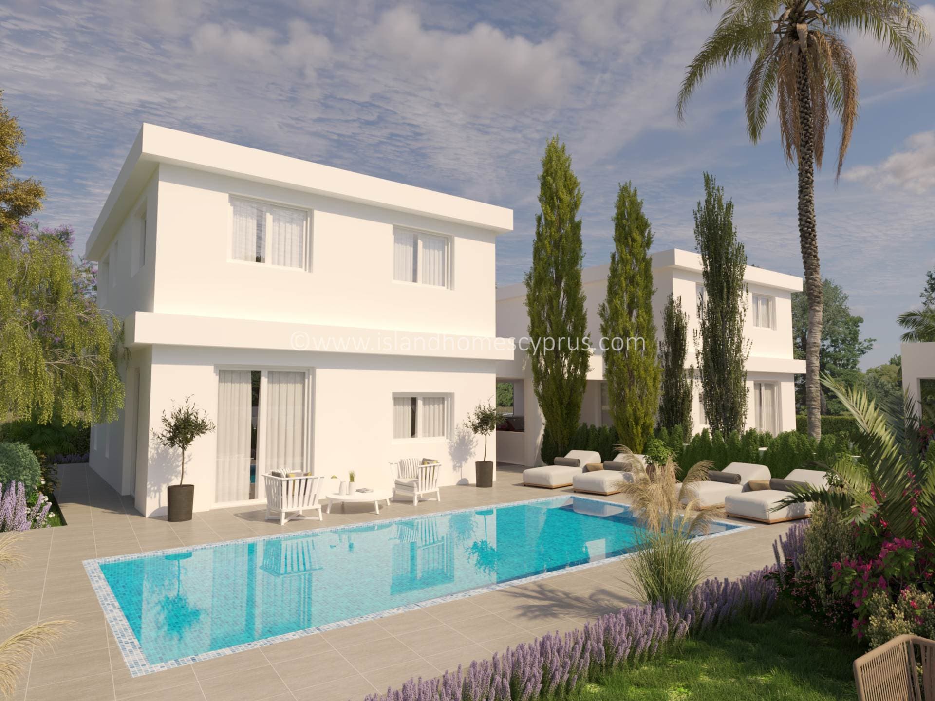 3 bedroom, 2 bathroom, 1 WC NEW BUILD detached villa with optional SWIMMING POOL, ideally located walking distance to amenities in Frenaros -  ZEN117DP