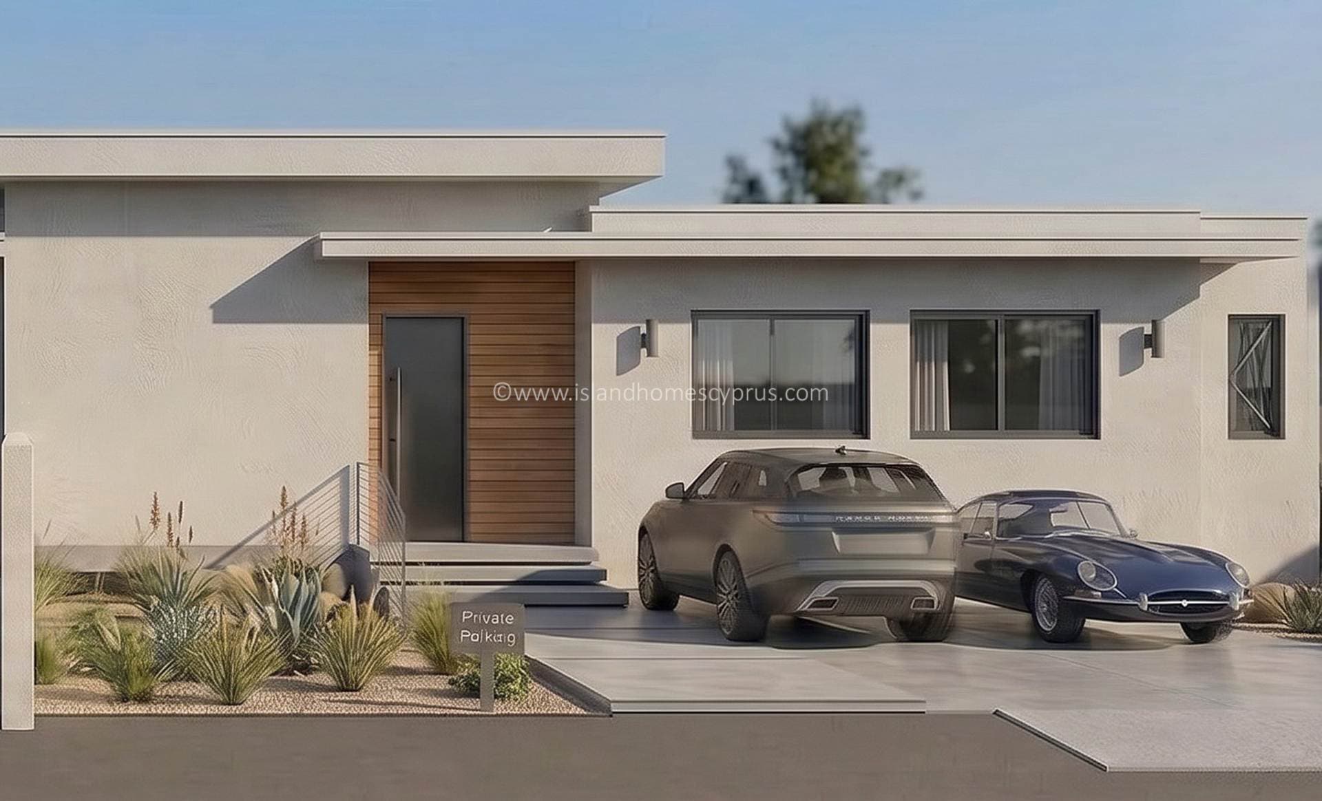 3 bedroom, 2 bathroom NEW BUILD bungalow with optional SWIMMING POOL, double uncovered parking and optional ROOF TERRACE, ideally located in Sotira - CLS104DP