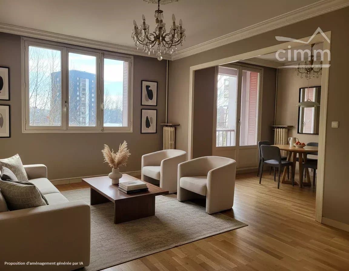 Appartement 2 chambres, 3 possibles de 68m2