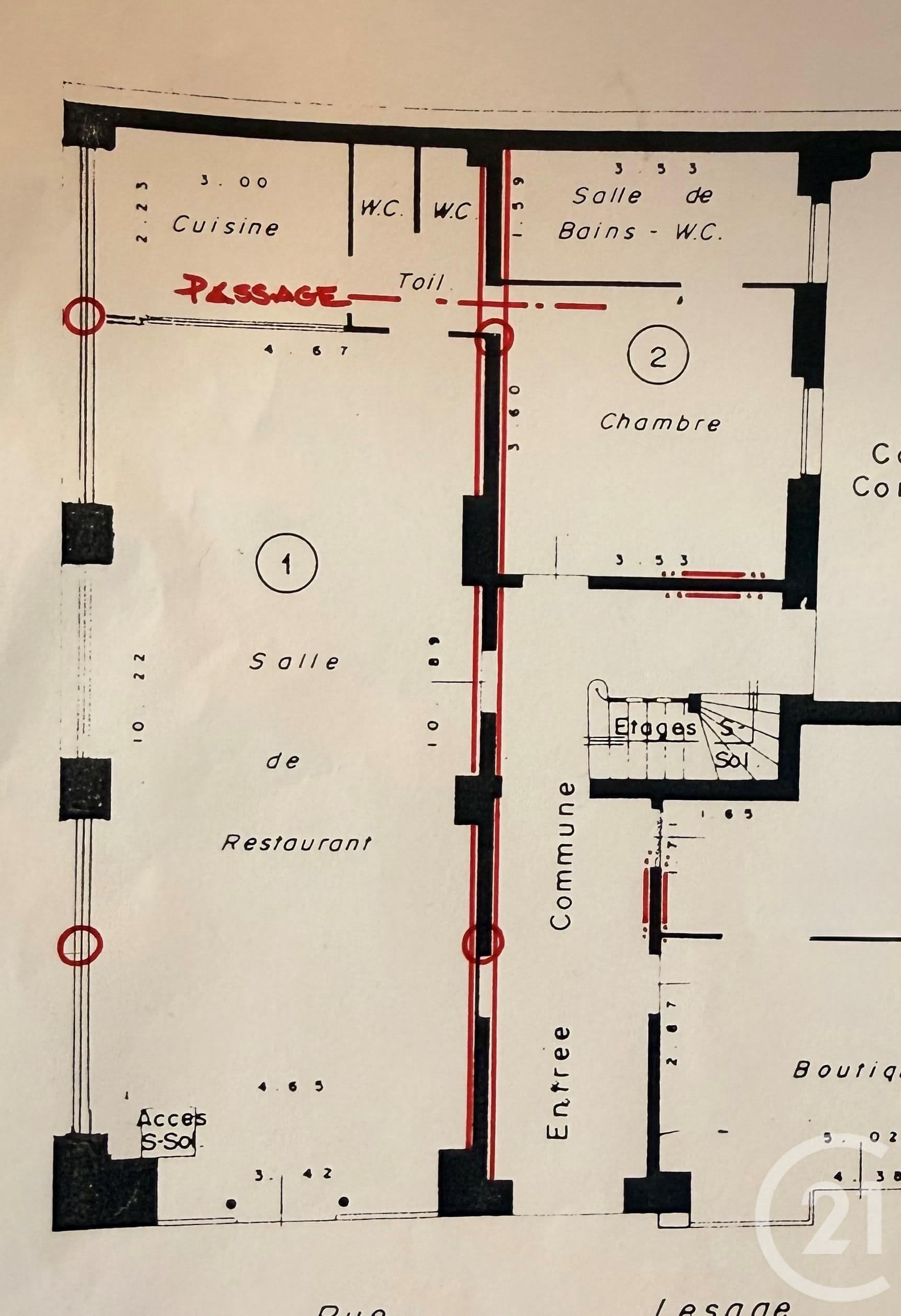 Flat 2 pièces 96m² Paris 20e