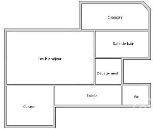 Flat 3 pièces 55m² Paris 10e
