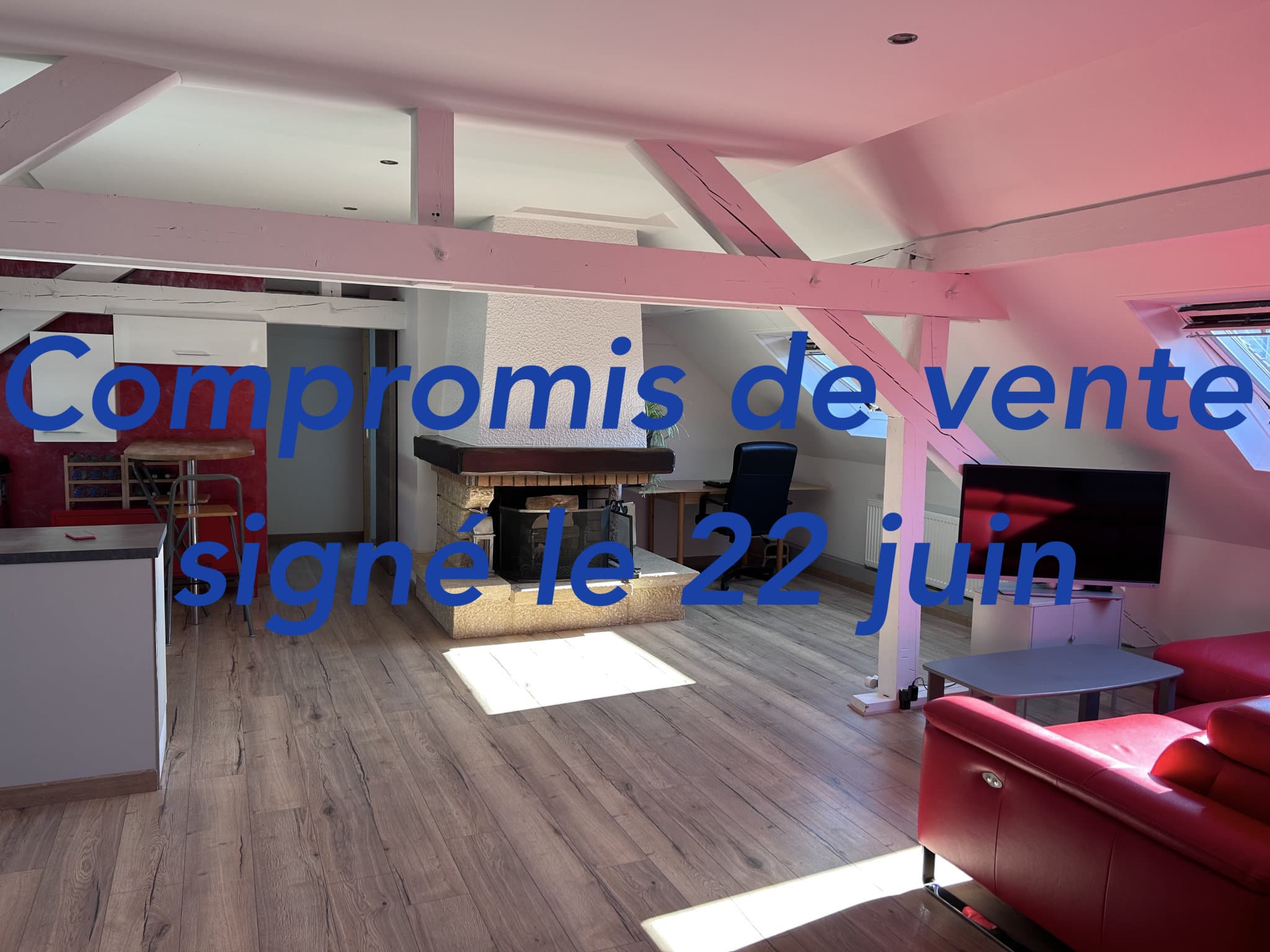 Vaste 3 pièces en duplex occupant tout l'étage d'une maison