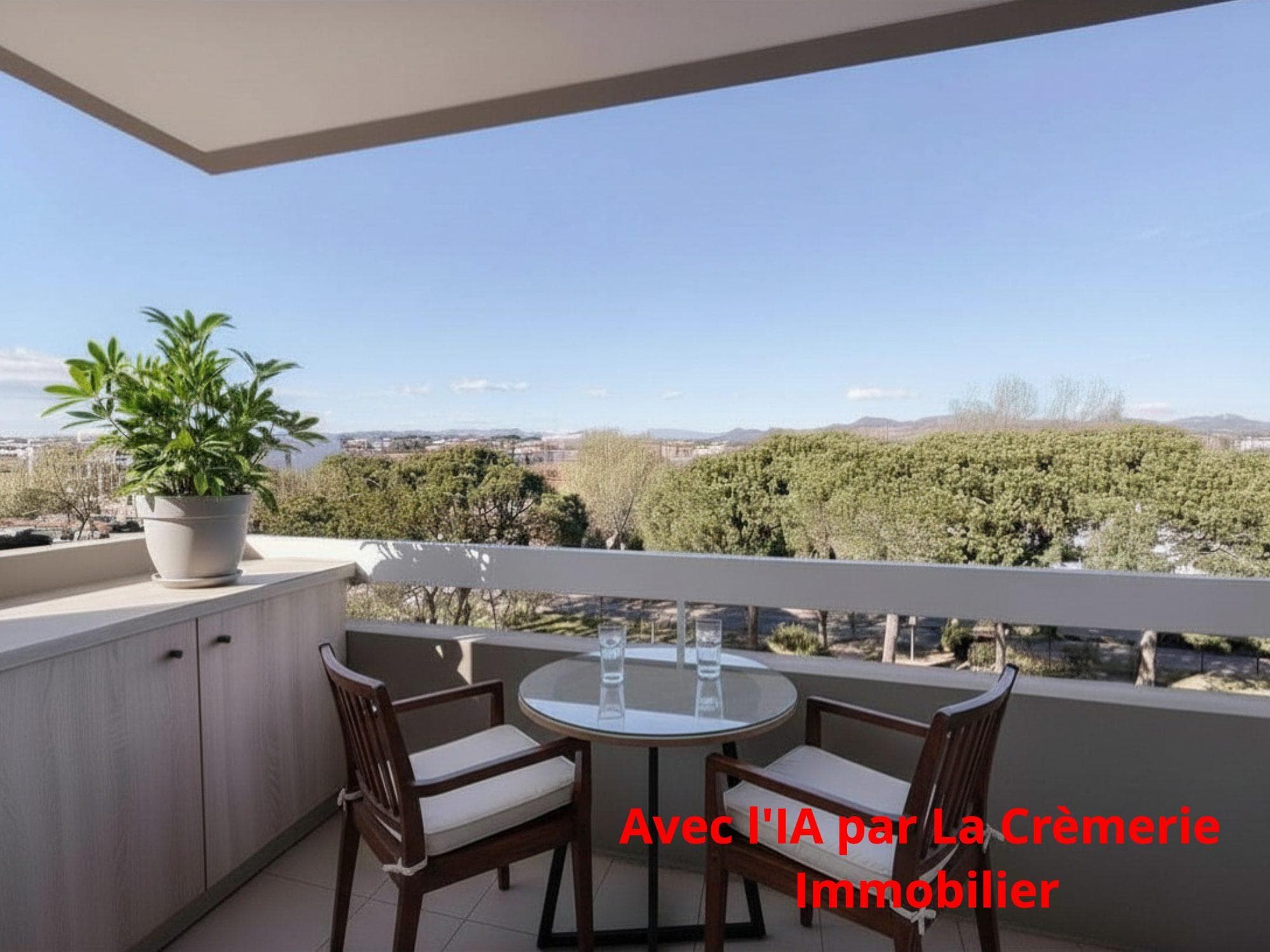 T3 Balcon,parking et cave avec vue sur le Rocher de Roquebrune