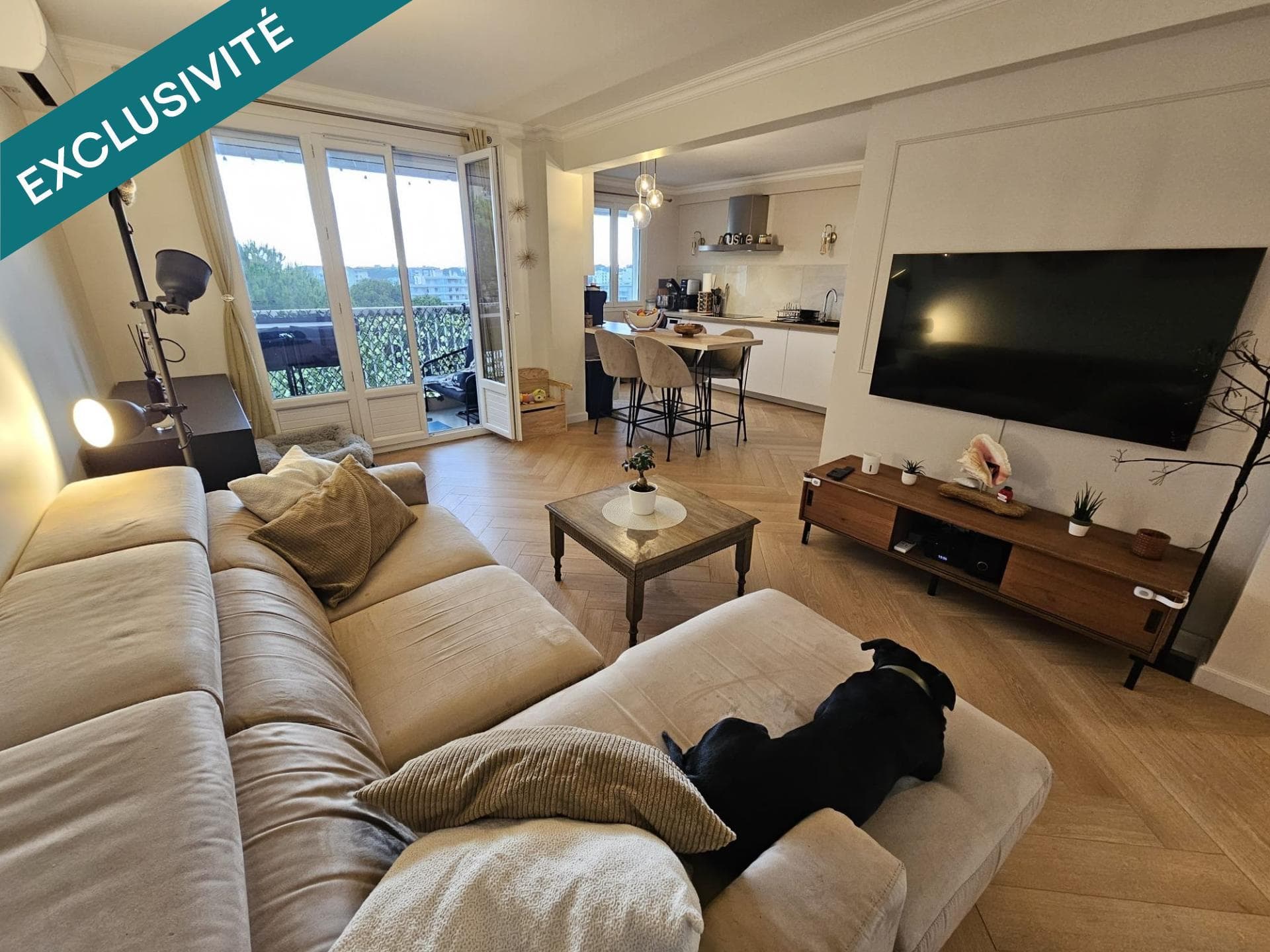 T3 de 58 m² avec 2 terrasses , cave et parking – Antibes