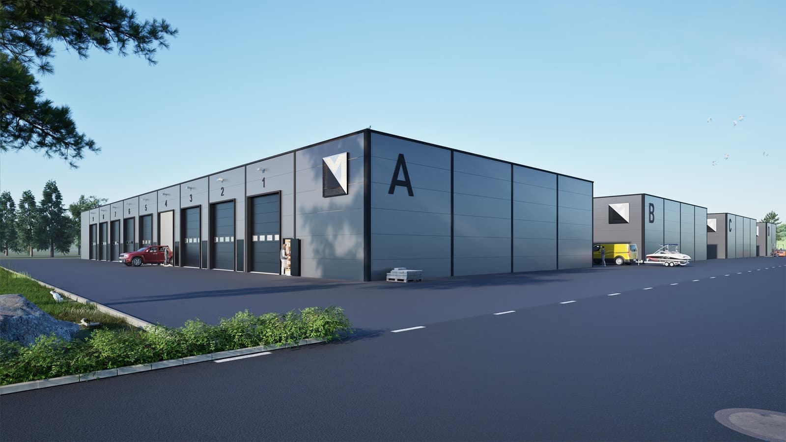 Lagermoduler Lager til salgs på Kalnes Næringspark, Sarpsborg Bjørnstadsmyra 7, Grålum 72 - 216 m² 1 690 000 kr Totalpris: 1 690 000 kr ∙ Lager/Logisti