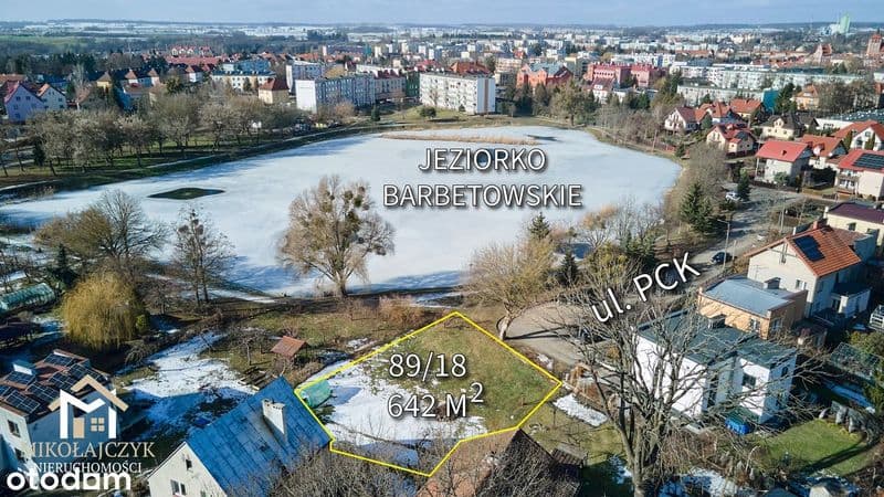 Działka budowlana z widokiem na jeziorko ul. PCK