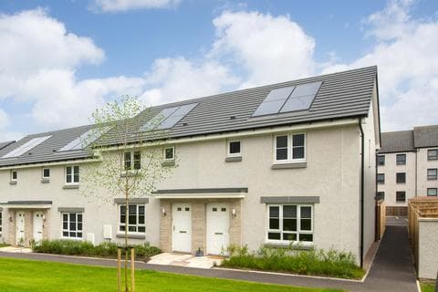 End of terrace house - Cupar at Riverside Quarter 160 Mill Drive, Bucksburn, Aberdeen AB21